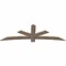 Ekena Millwork Alberta Smooth Timber Gable Bracket, Douglas Fir, 84"W x 28"H x 1 1/2"D x 5 1/2"F, 8/12 Pitch GBW084X28X0206ALB00SDF - alternate 3